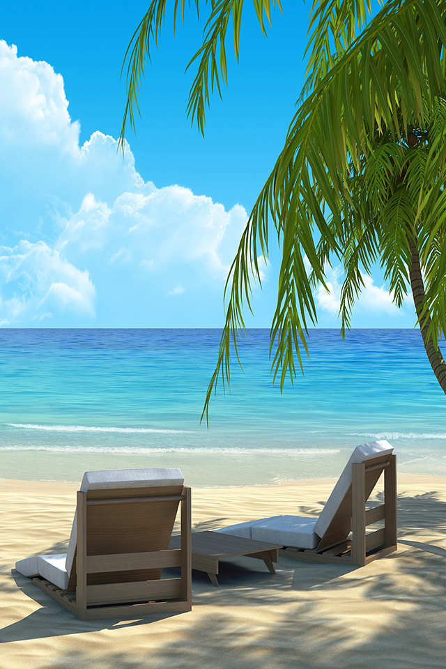 Beach 3D Wallpaper