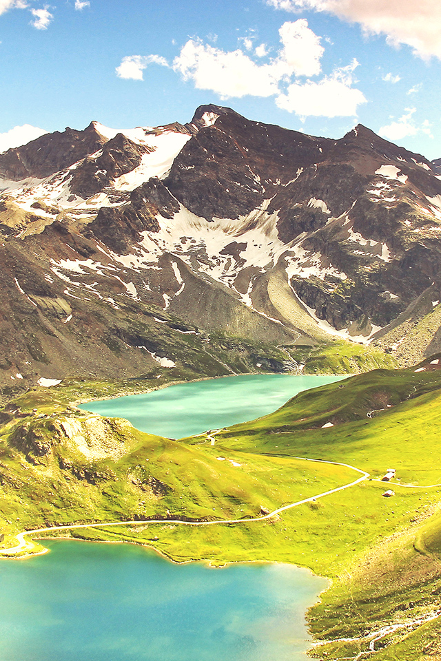 Mountains and Lakes Wallpaper