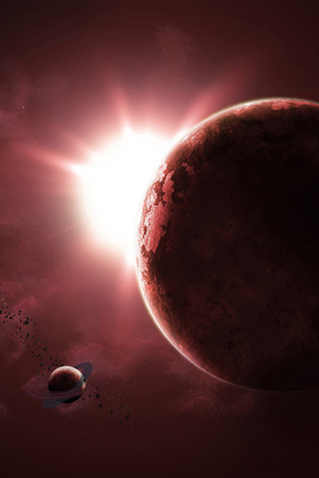 Red Space Wallpaper