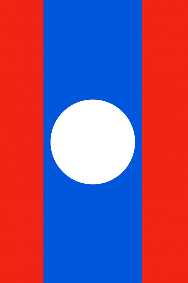 Laos Flag Wallpaper