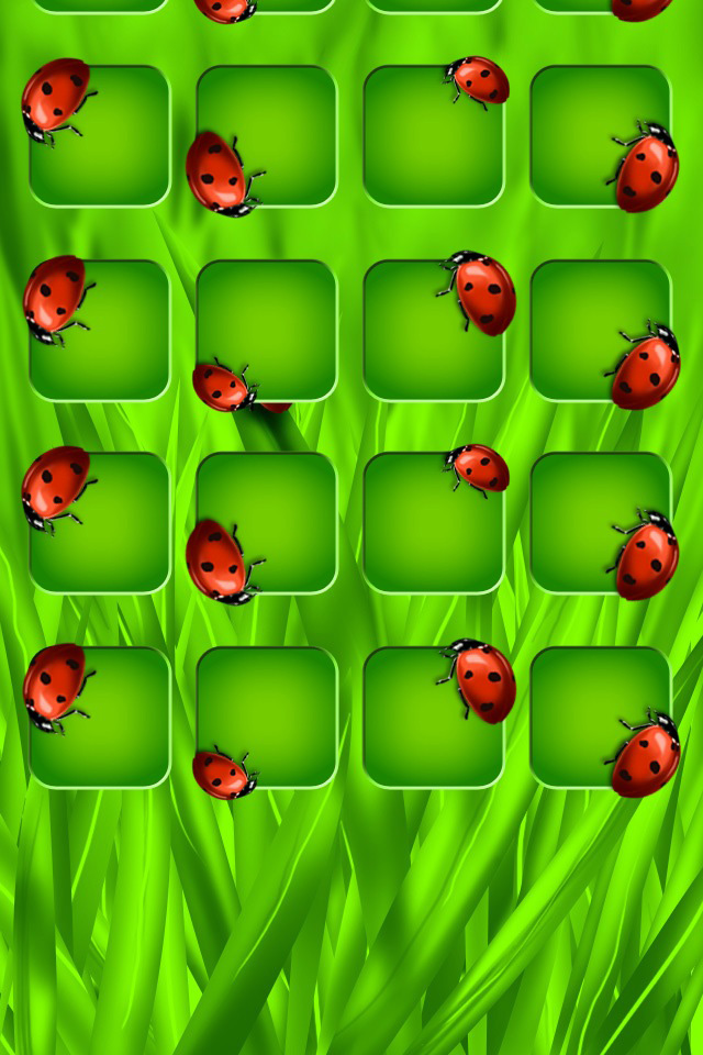 Ladybug Shelf Wallpaper