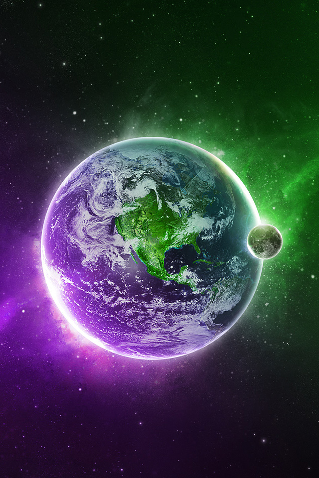 Purple Haze Earth Wallpaper