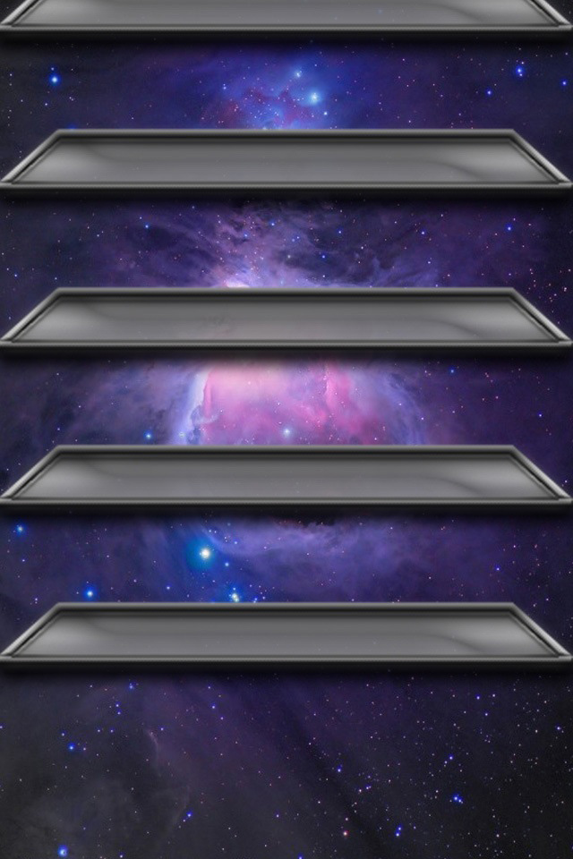 Galaxy Shelf Wallpaper