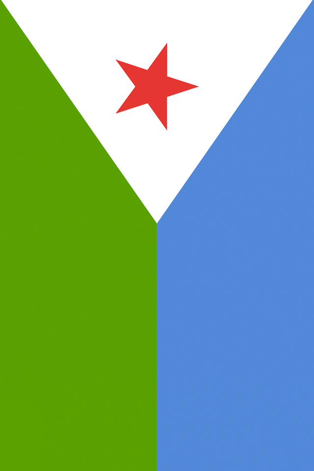 Djibouti Flag Wallpaper