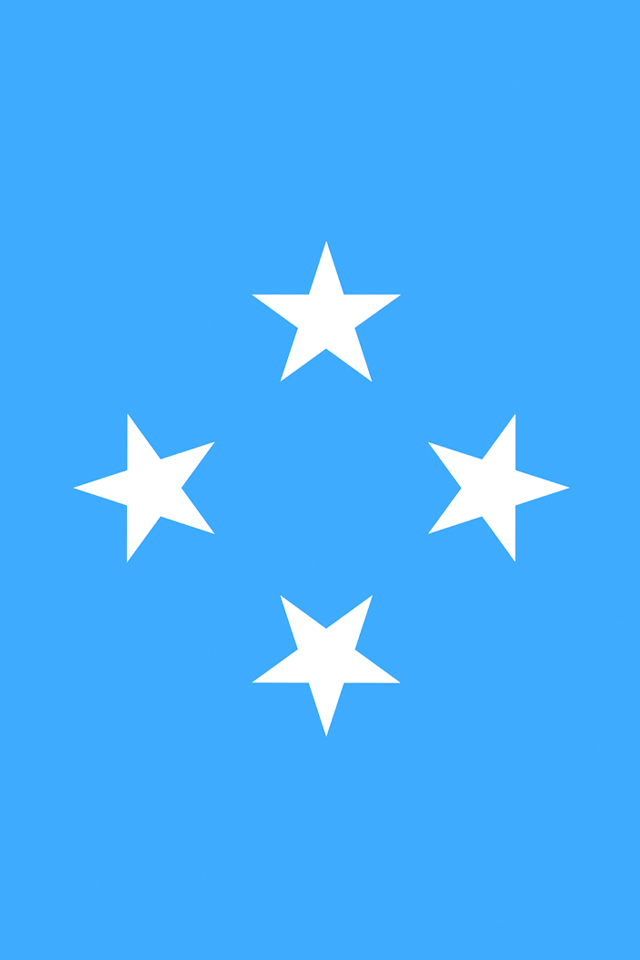 Micronesia Flag Wallpaper