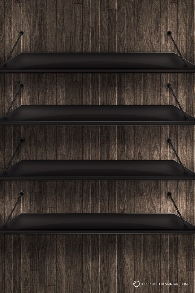 Hardwood Shelf Wallpaper