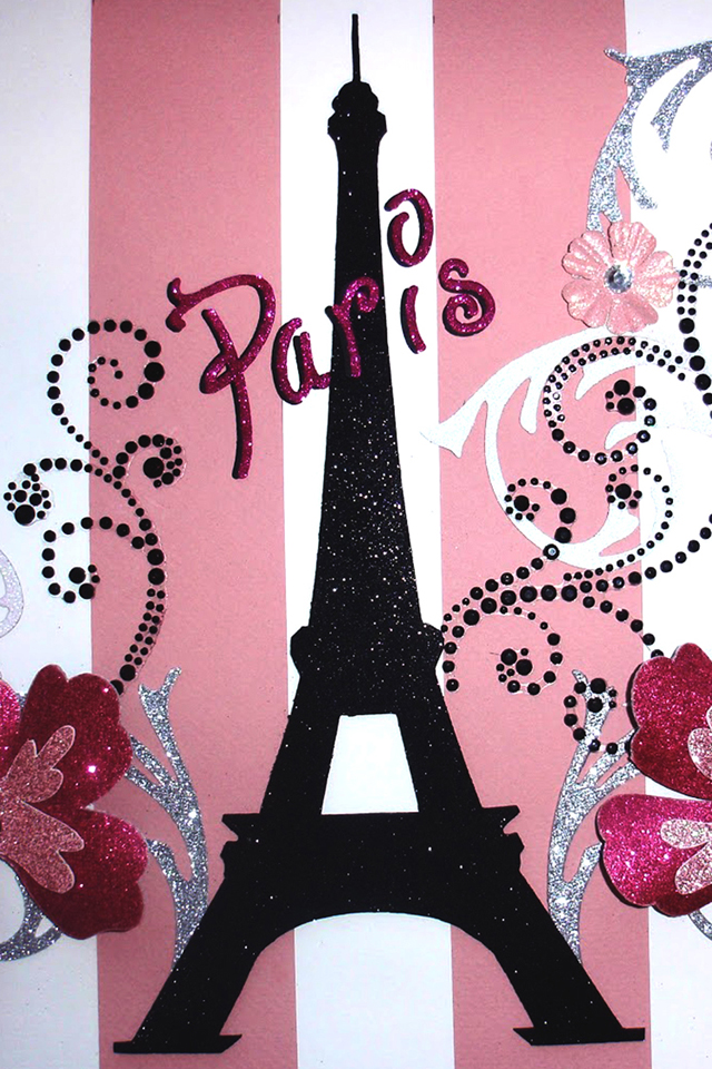 Paris Pink Wallpaper