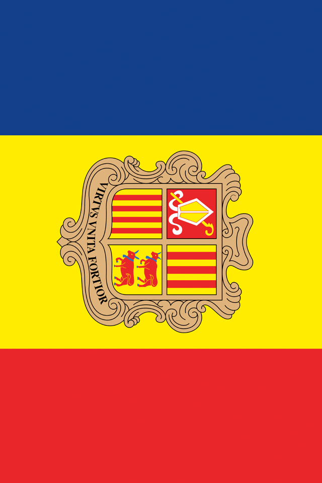 Andorra Flag Wallpaper
