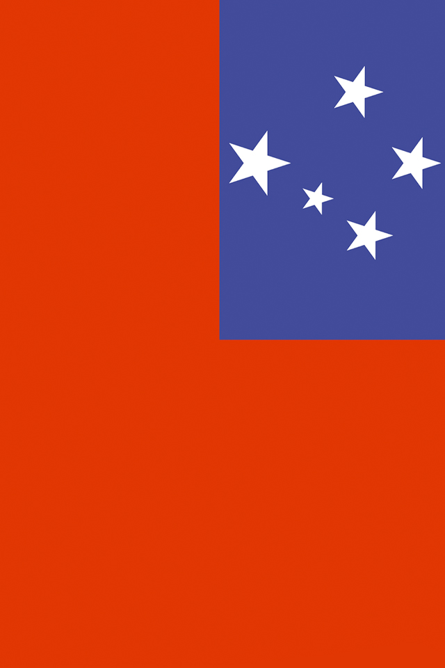 Samoa Flag Wallpaper