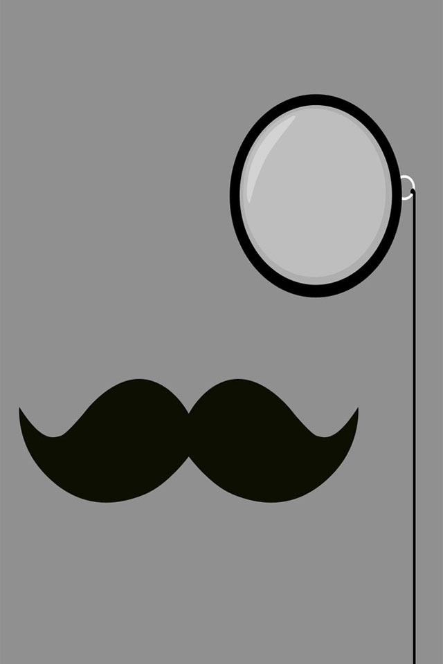 Classy Moustache Wallpaper