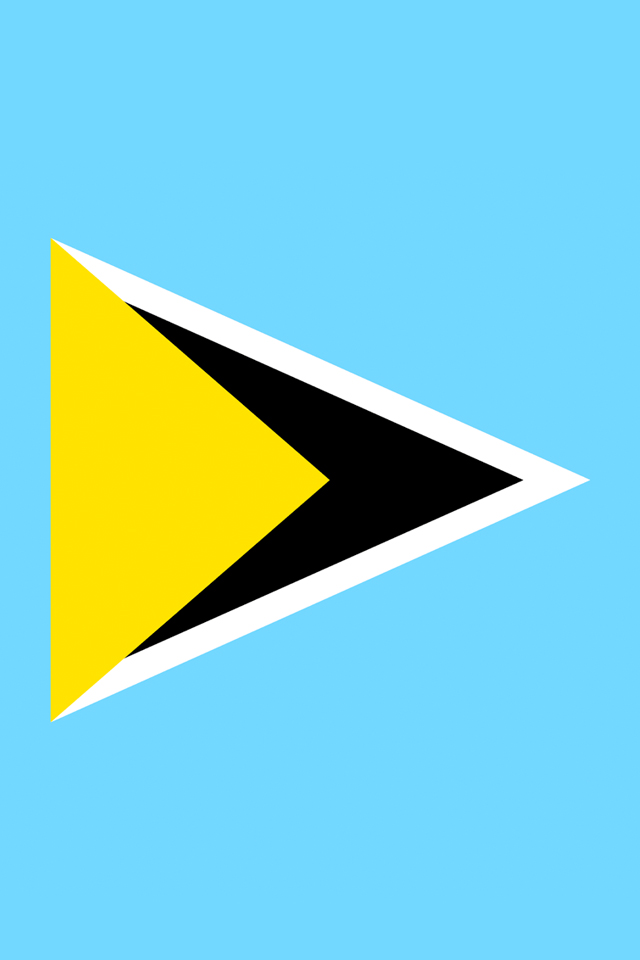 Saint Lucia Flag Wallpaper