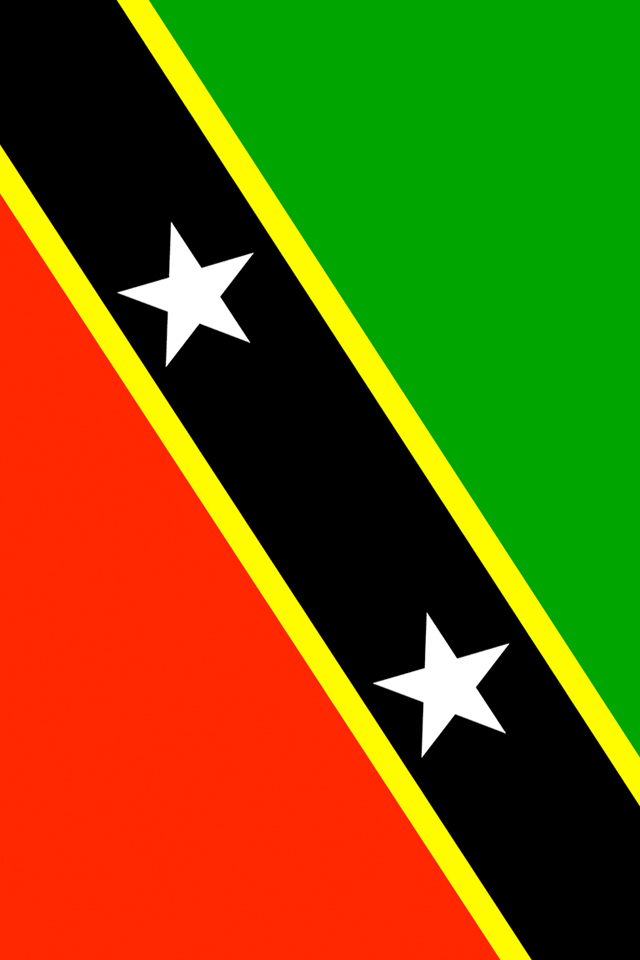 Saint Kitts and Nevis Flag Wallpaper