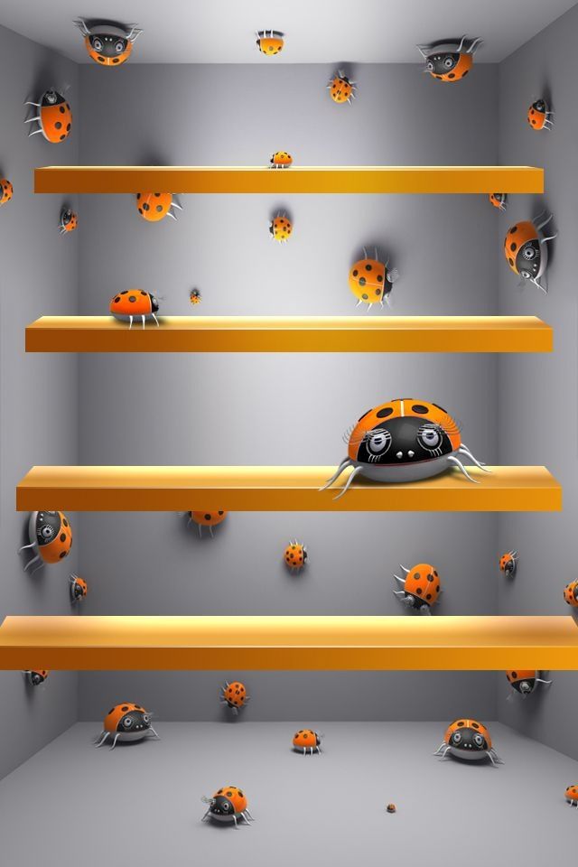 Bug Shelf Wallpaper