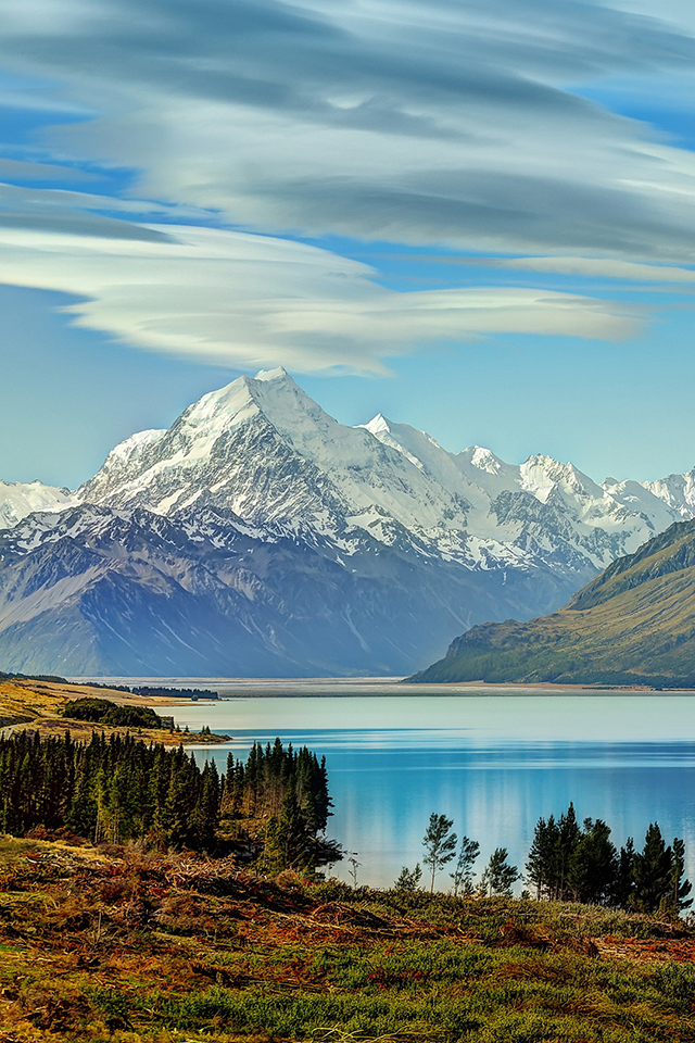 Pukaki Lake New Zealand Wallpaper