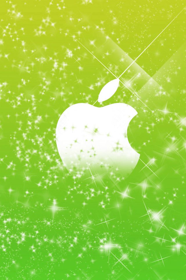 Green Flares Apple Wallpaper