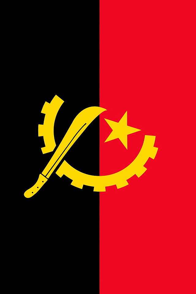 Angola Flag Wallpaper
