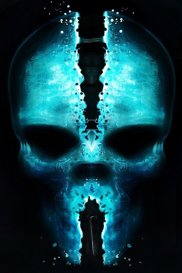 Skull Glow Wallpaper