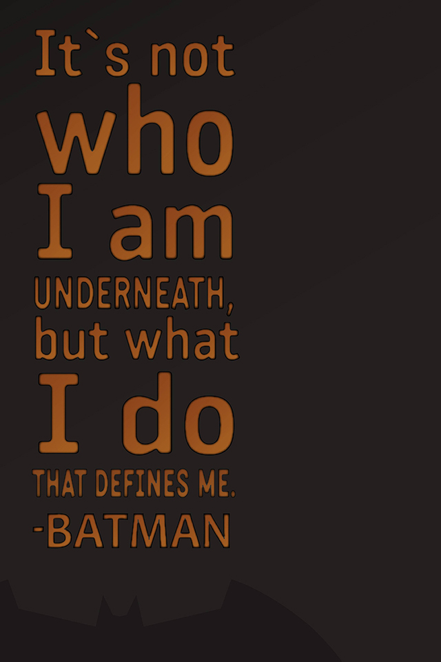 Batman Quote Wallpaper
