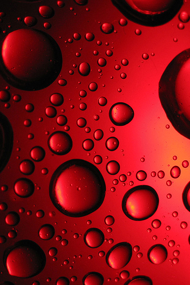 Red Bubbles Wallpaper