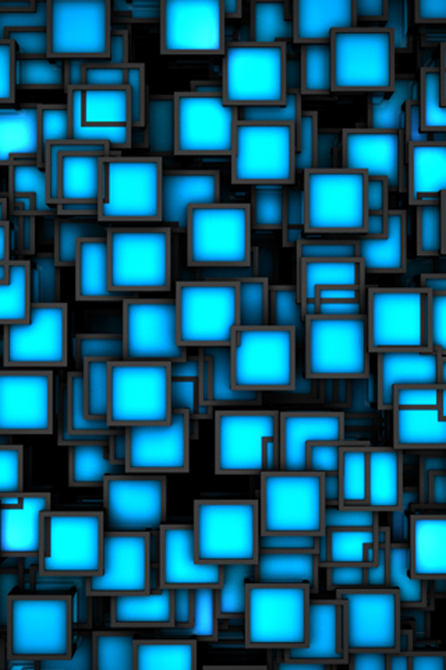 Neon Squares Wallpaper