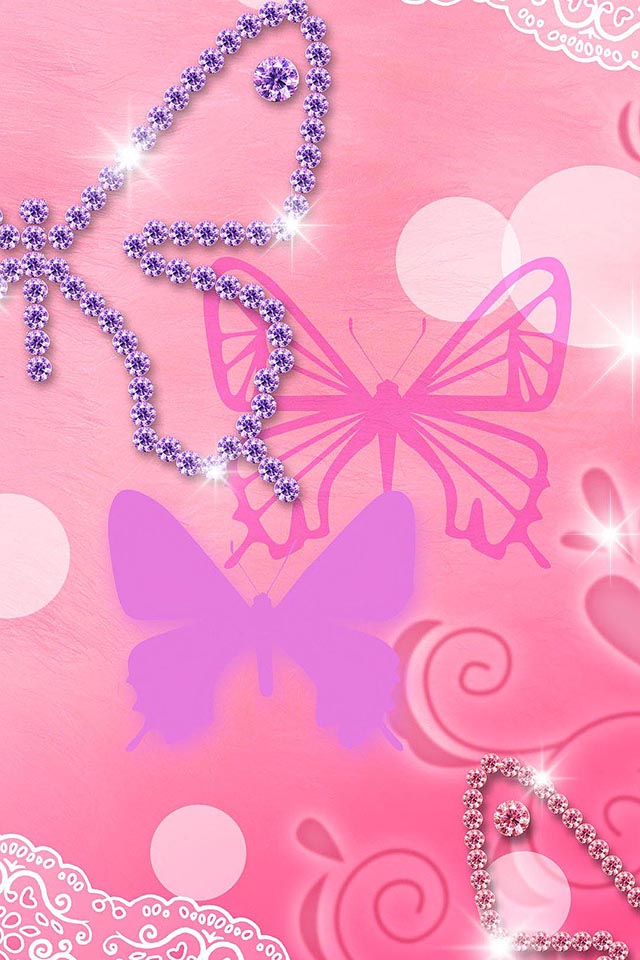 Pink Glitters Wallpaper