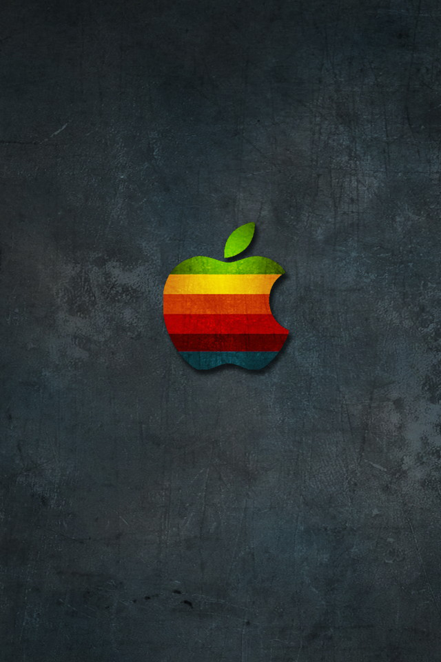 Rainbow Stone Apple Wallpaper