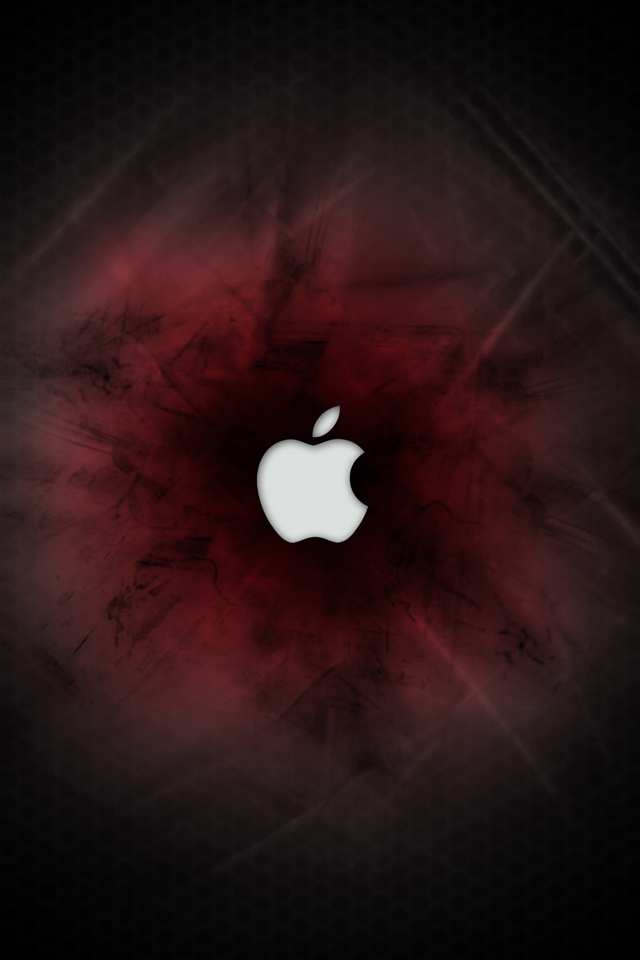 Apple Red Glow Wallpaper