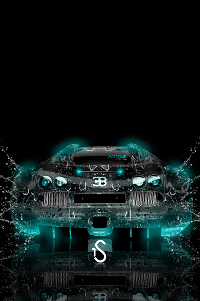 Bugatti Veyron Water Wallpaper