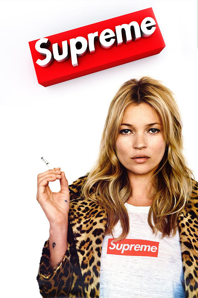 Kate Moss Supreme Wallpaper