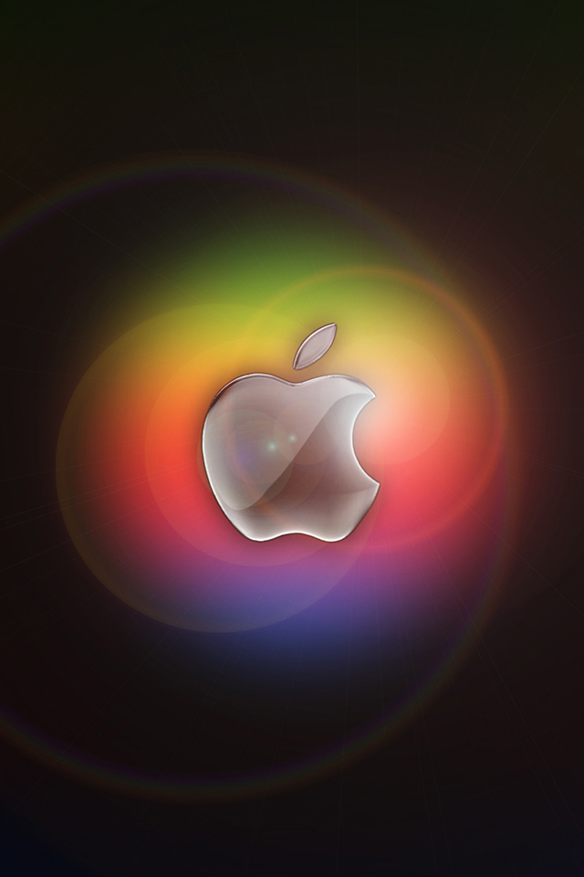 Apple Rainbow Wallpaper