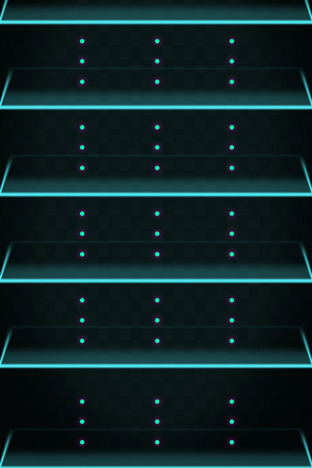 Neon Shelf Wallpaper