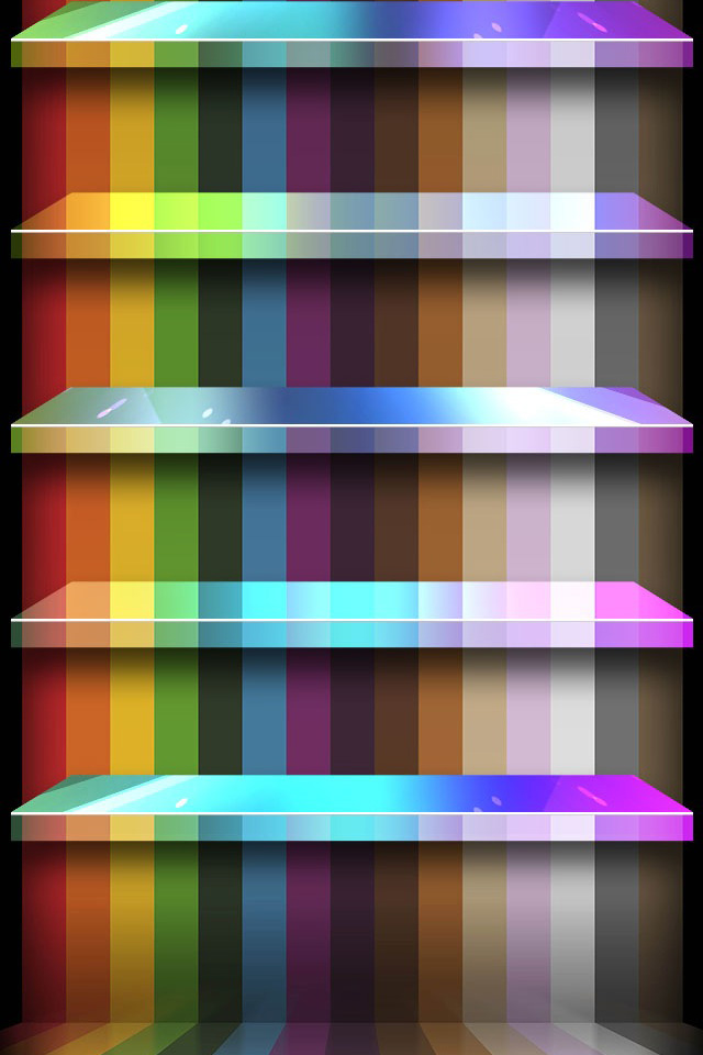 Spectrum Shelf Wallpaper