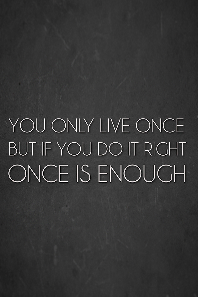 YOLO Quote Wallpaper