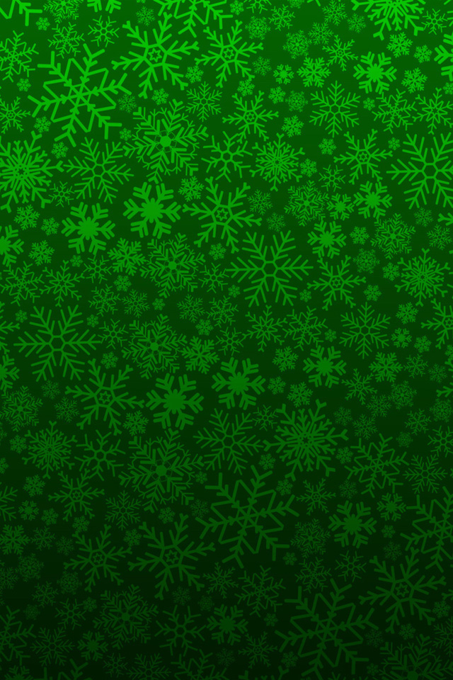 Green Winter Pattern Wallpaper