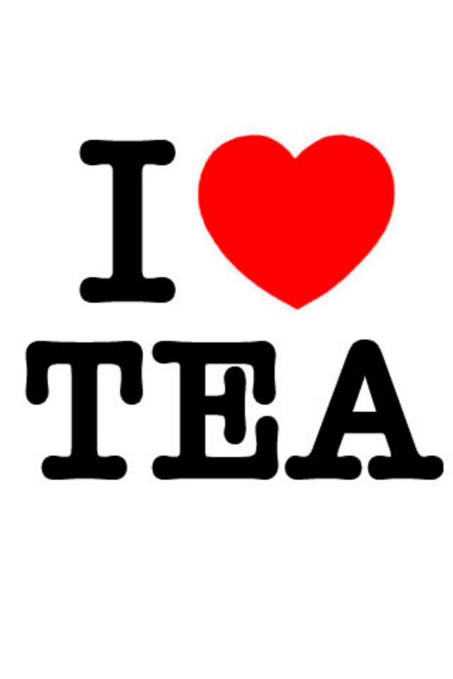 I Love Tea Wallpaper