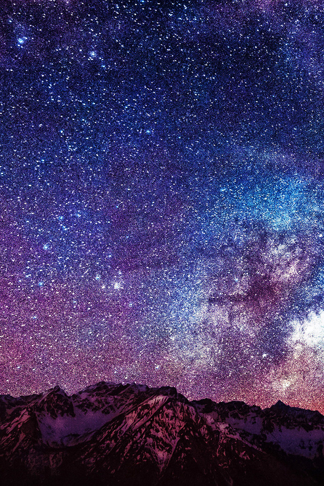 Stars and Mountains Wallpaper
