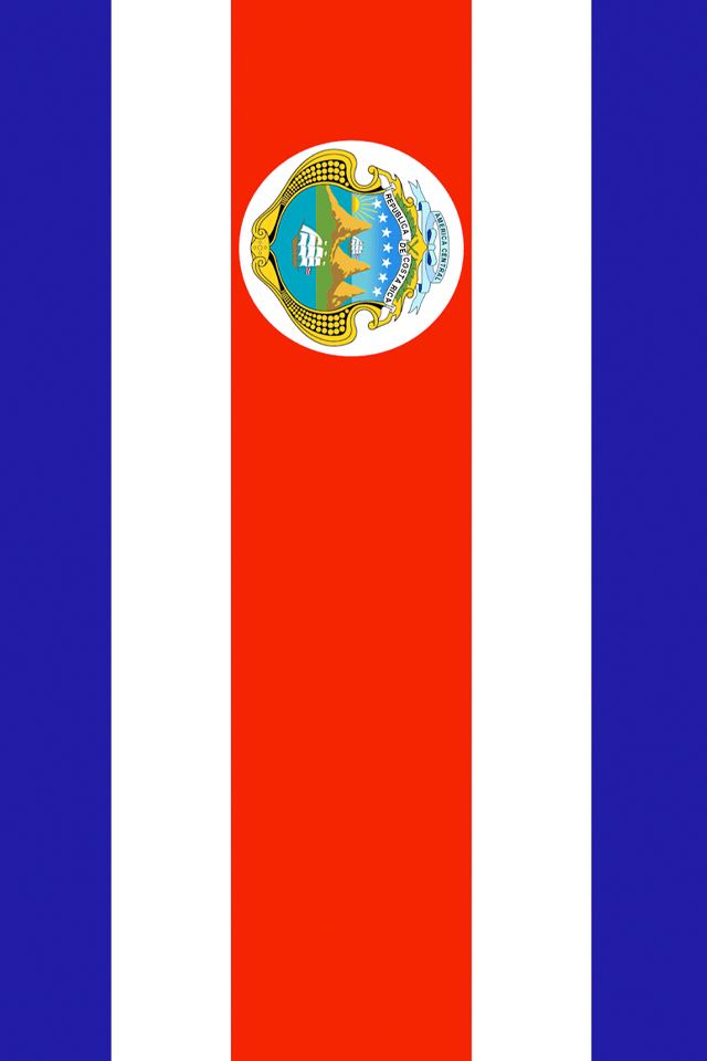 Costa Rica Flag Wallpaper