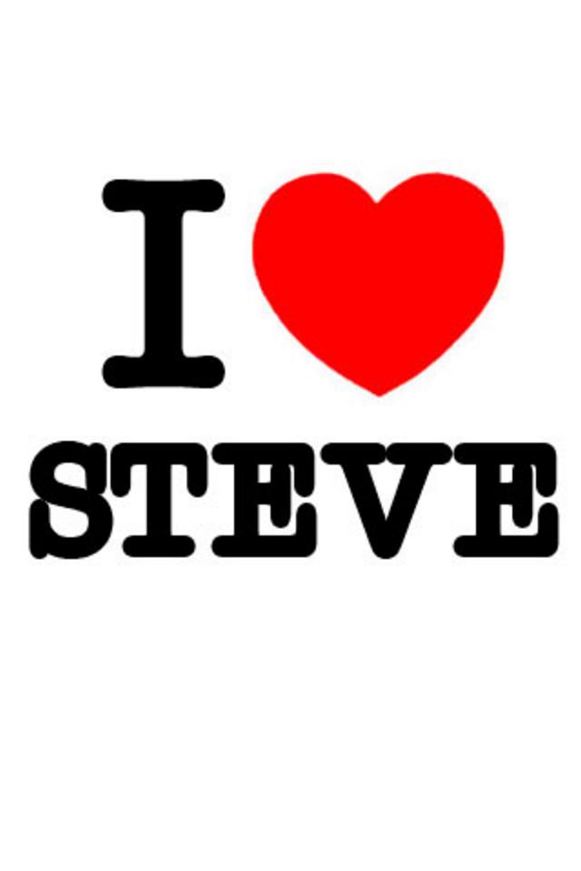 I Love Steve Wallpaper