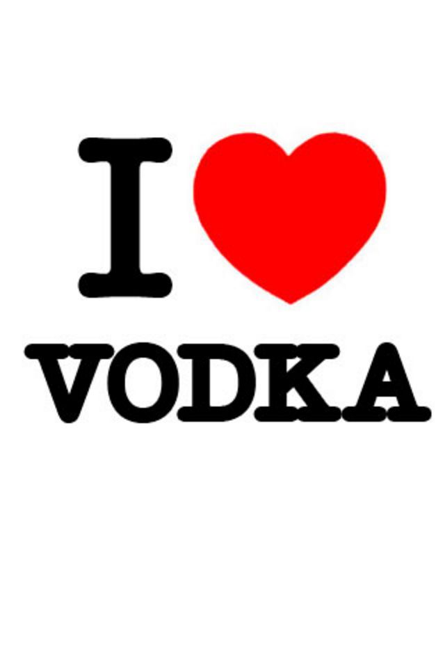 I Love Vodka Wallpaper