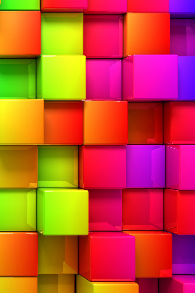 Colorful Blocks Wallpaper