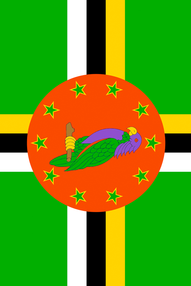 Dominica Flag Wallpaper