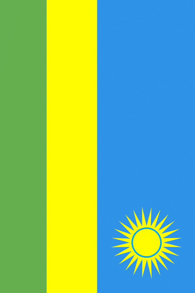 Rwanda Flag Wallpaper