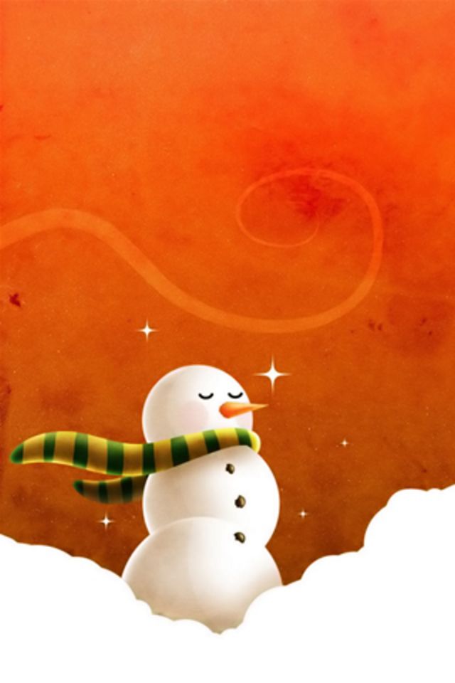 Christmas Snowman Wallpaper