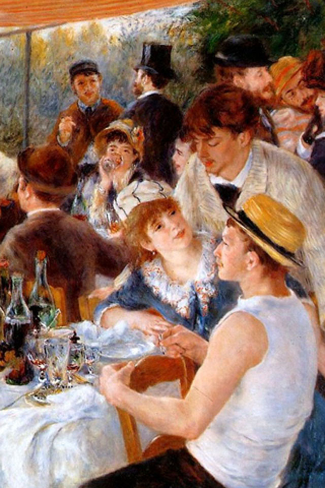 Luncheon of the Boating Party Wallpaper