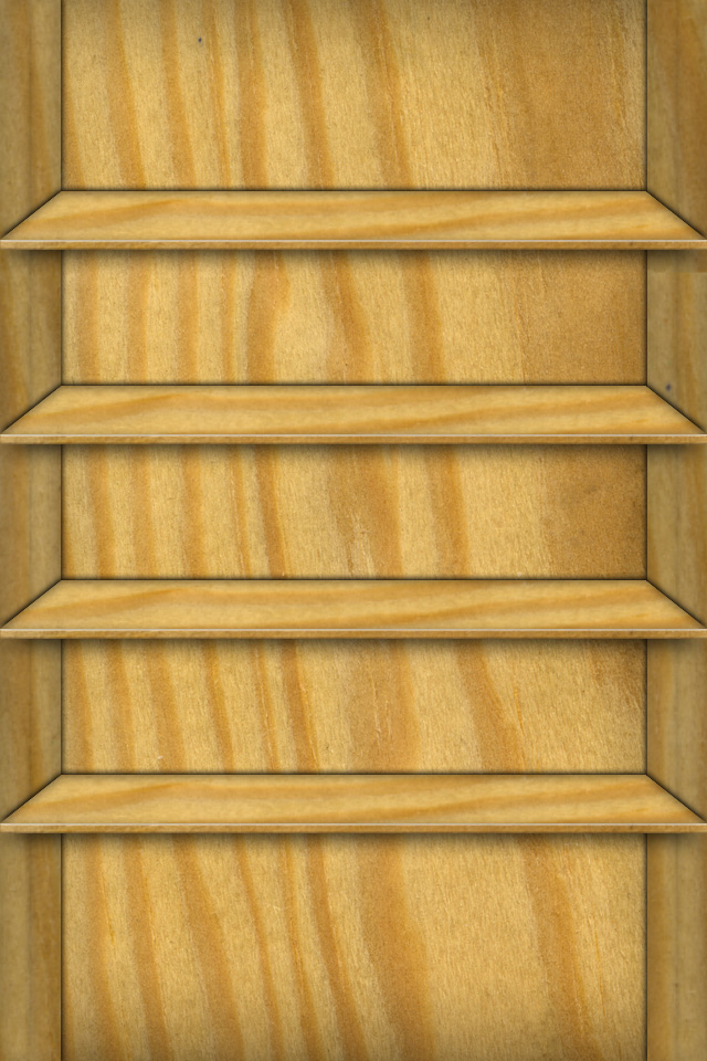 Wooden Shelf Wallpaper
