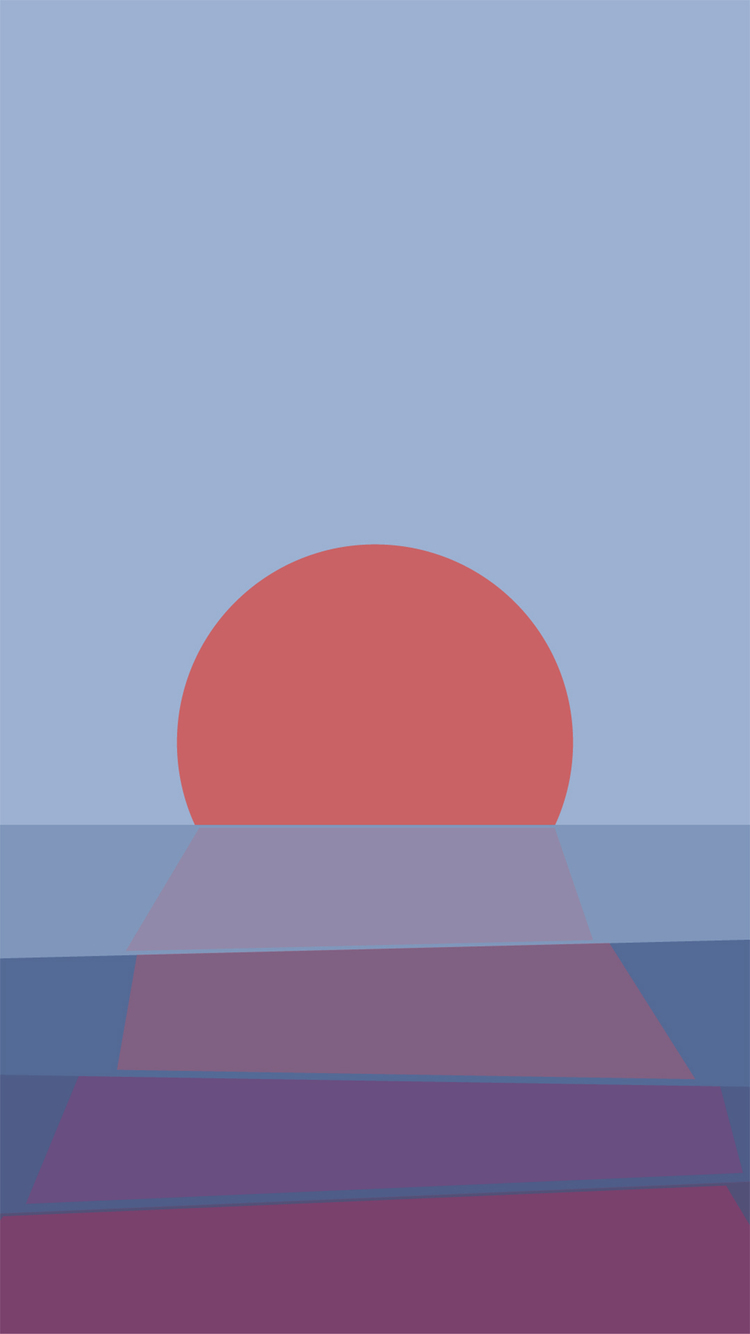 Minimal Sunset iPhone Wallpaper HD