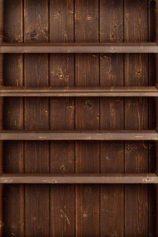Brown Wood Shelf